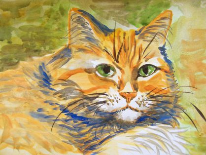 Akwarela - portrety kotów