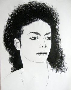 portret Michaela Jacksona - Małgorzata Jaskłowska