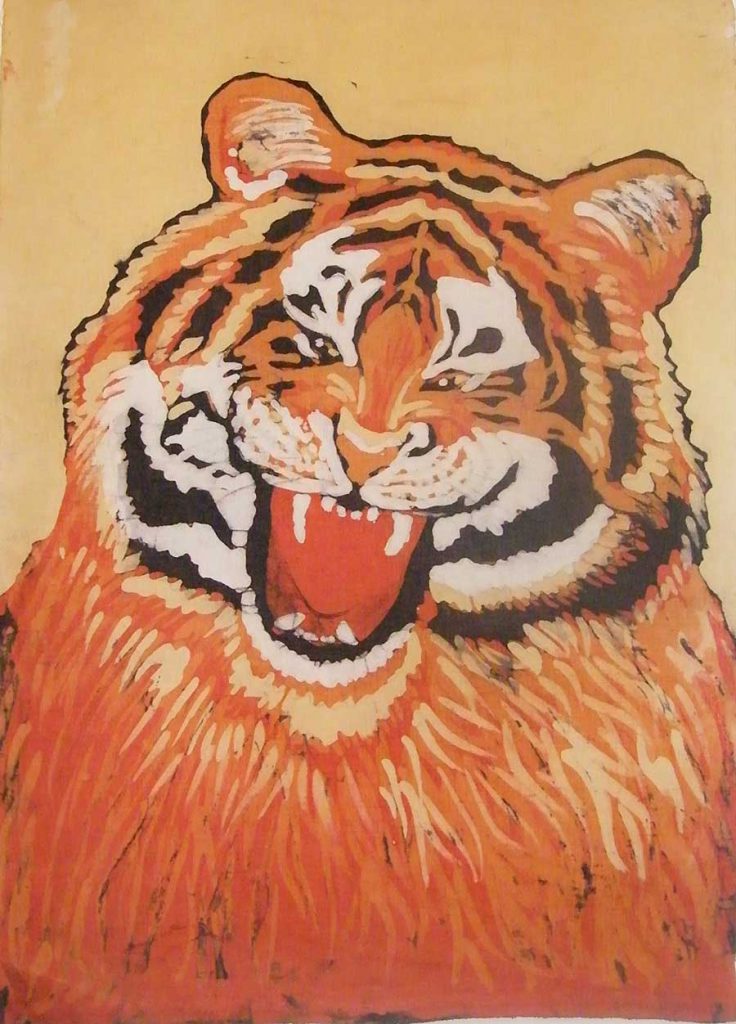 batik tygrys - małgorzata jaskłowska